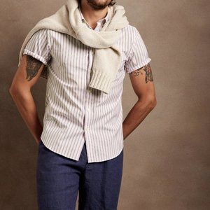 Banana Republic Slim Tech-Stretch Cotton Shirt